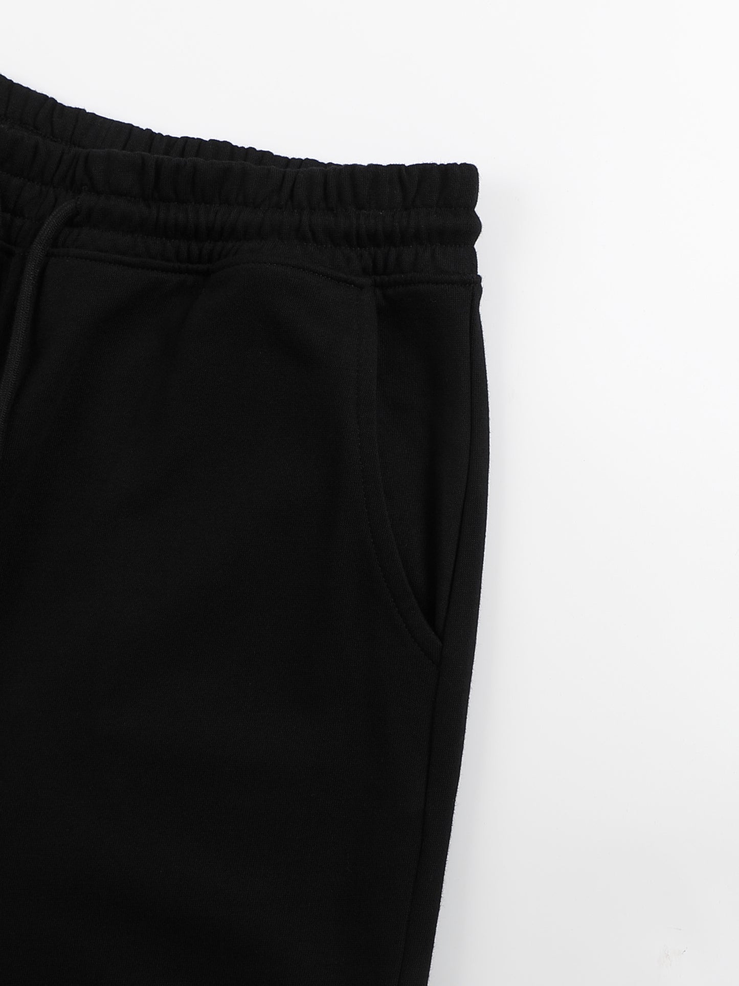 COTTON FLEECE STRAIGHT WIDE LEG JOGGER